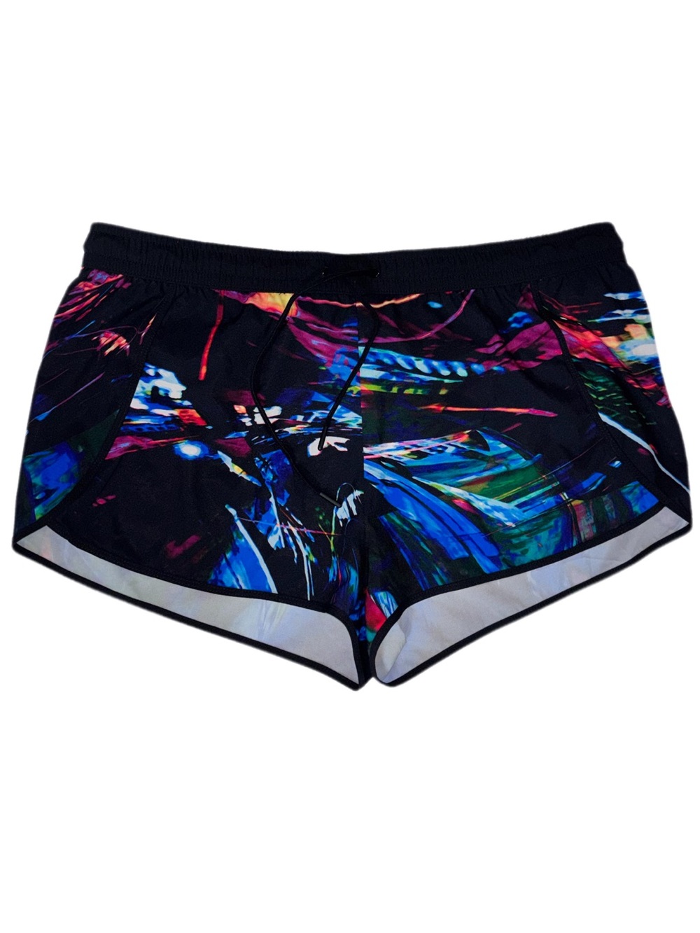 Fabletics Carrie Short Woman's Size XL Cosmic Lights Print/Black